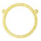 JewelrySupply Textured 33mm Round Hoop Connector w/2 Rings Satin Gold (Package of 2)